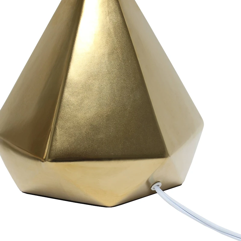 Simple Designs 19.8" Solid Pyramid Table Lamp