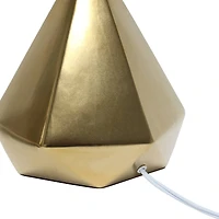 Simple Designs 19.8" Solid Pyramid Table Lamp