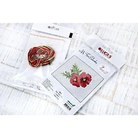 Luca-s Poppies Counted Cross Stitch Kit
