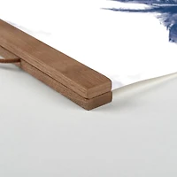 Surfboard Van Teak Hanging Canvas Wall Art