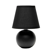 Simple Designs Mini Ceramic Globe Table Lamp