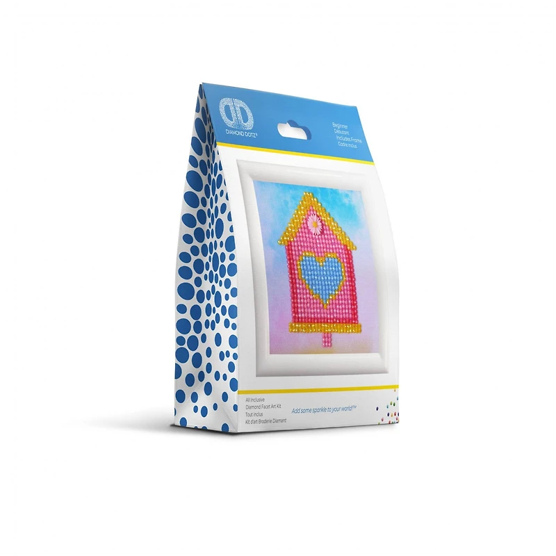 Diamond Dotz® Beginner Home Sweet Home with Frame Diamond Facet Art Kit