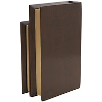 Brown War & Peace Storage Faux Book Box Set