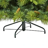 6.5ft. Pre-Lit North Carolina Mixed Pine Artificial Christmas Tree, Warm White LED Lights