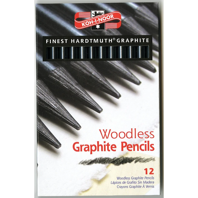 Koh-I-Noor Progresso 12 Piece Woodless Graphite Pencil Set