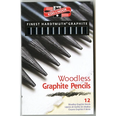 Koh-I-Noor Progresso 12 Piece Woodless Graphite Pencil Set