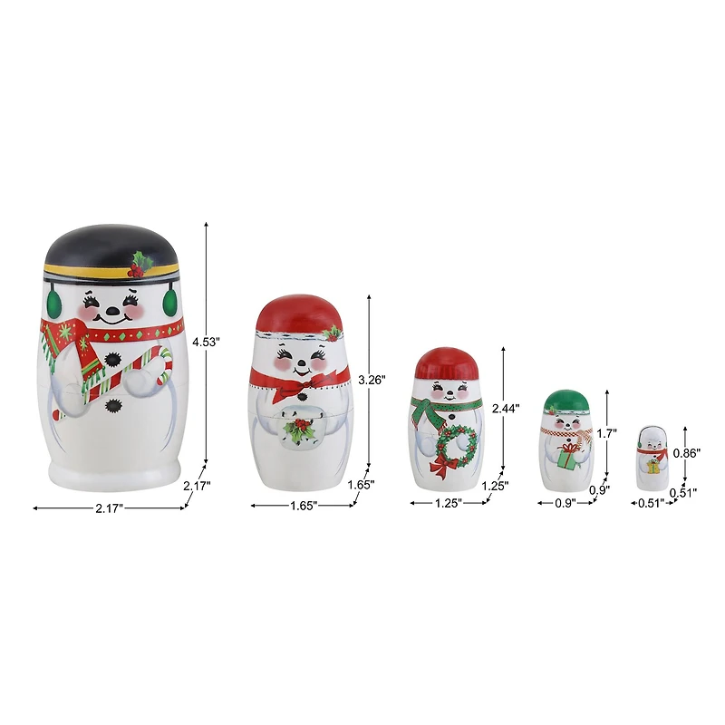 Mr. Christmas Nesting Snowman Family Set