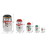 Mr. Christmas Nesting Snowman Family Set