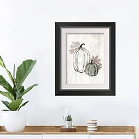 White Harvest Black Framed Print Wall Art