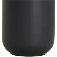 CosmoLiving by Cosmopolitan 14" Black Ceramic Vase with Gold Melting Drips