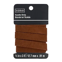 12 Pack: Medium Brown Suede Strip by ArtMinds™