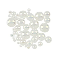 Plastic Round Flatback Pearl Mix by Bead Landing