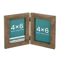 Basics™ 2 Opening 4" x 6" Gray Hinged Frame by Studio Décor®
