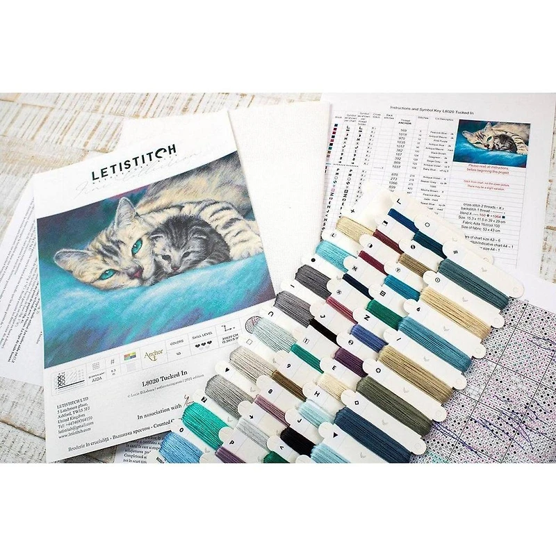 Letistitch Tucked In Counted Cross Stitch Kit