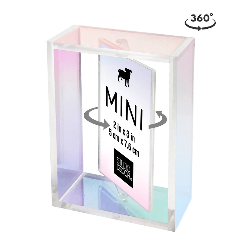 2" x 3" Iridescent Revolving Mini Frame by Studio Décor®