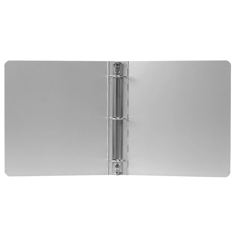 JAM Paper 1.5" Silver Aluminum 3-Ring Binder