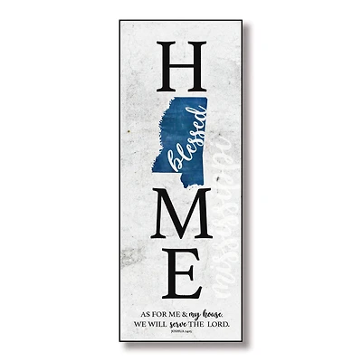 Blessed Mississippi Home Wall Plaque