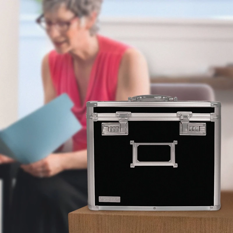 Vaultz Black Personal File Tote