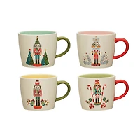Hello Honey® Round Stoneware Nutcracker Mug Set