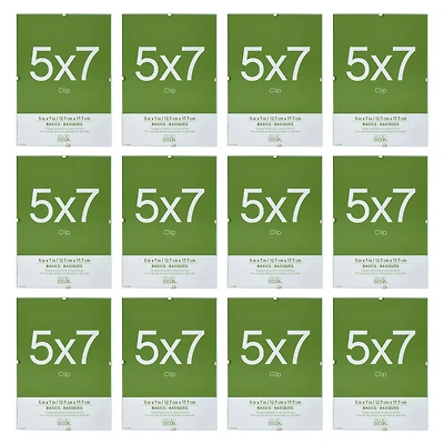 12 Pack: Clip 5" x 7" Frame, Basics by Studio Décor®