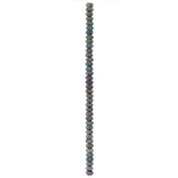 Blue Iridescent Resin Rondel Beads, 8mm by Bead Landing™