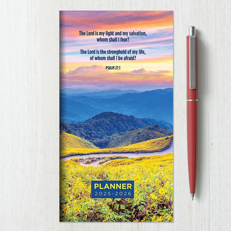 TF Publishing 2025 - 2026 Bible Verse Small Monthly Pocket Planner