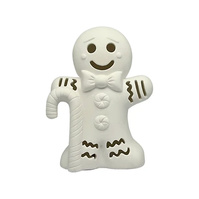 6.75" LED DIY Ceramic Gingerbread Cookie Décor by Make Market®
