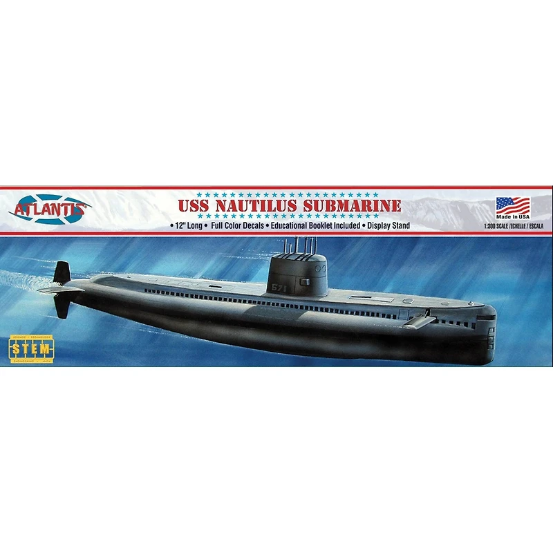 Atlantis® SSN 571 Nautilus Submarine Plastic Model Kit