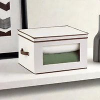Honey Can Do Natural/Brown Storage Box with Handles