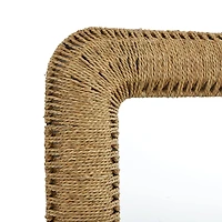 Brown Iron Bohemian Wall Mirror, 40" x 32" x 3"