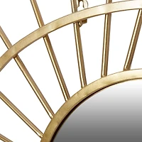 CosmoLiving by Cosmopolitan Gold Metal Contemporary Wall Mirror, 34" x 22" x 1"