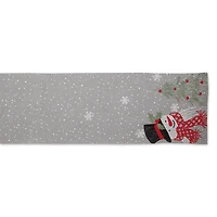 DII® 70" Grey Snowman Embroidered Table Runner