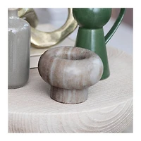 Hello Honey® 3" Beige Marble Tealight Holder