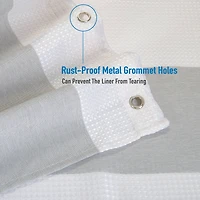 Elle Décor Gray Jacquard Weave Shower Curtain