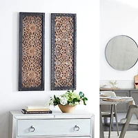 36" Brown Traditional Wall Décor Set