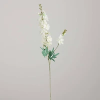 33" White Delphinium Flower Stems, 3ct.