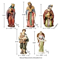 Glitzhome® 10" Nativity Figurine Set