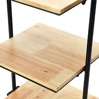 Hello Honey® 24'' Black Modern Decorative Tray with 3 shelves