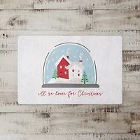 Home Christmas Snowglobe Floor Mat