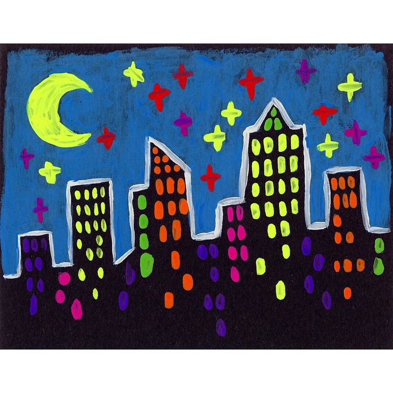 Crayola Neon Washable Kids Paint Set, 10ct.