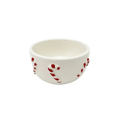 4" Candy Cane Ceramic Ramekin by Makery™