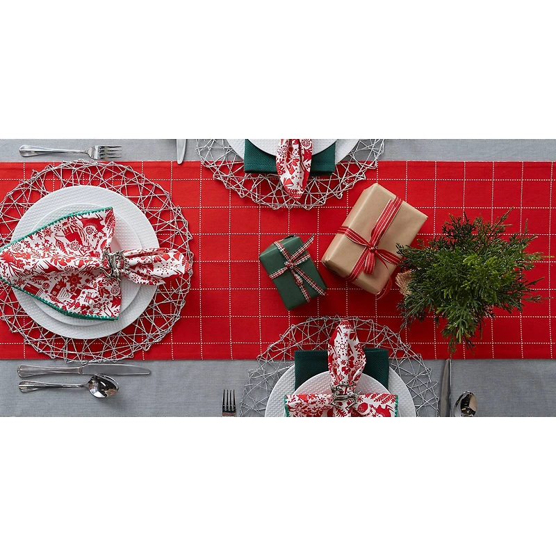 DII® 72" Christmas Woods Embellished Table Runner
