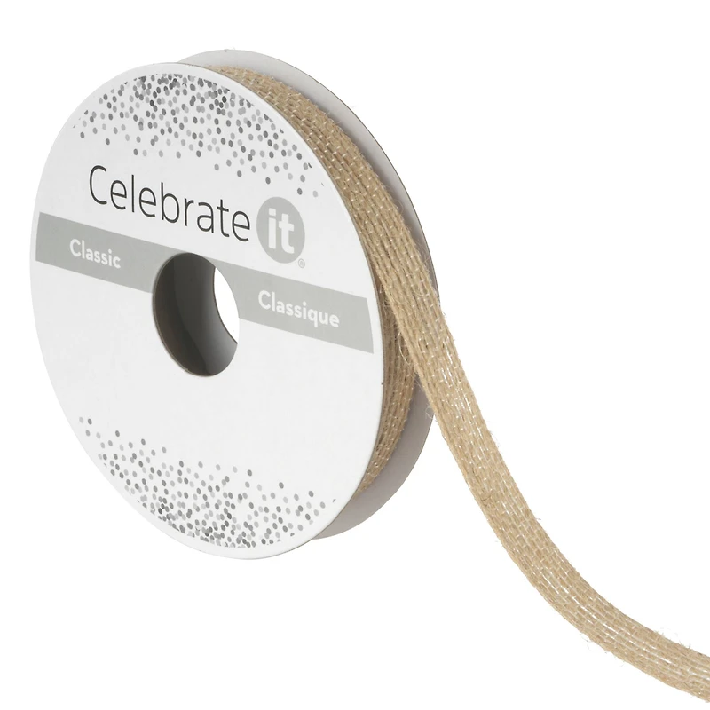 3/8" x 5yd. Jute Ribbon by Celebrate It®