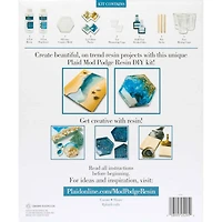 Mod Podge® Blue & Gold Do-It-Yourself Hexagon Coaster Kit