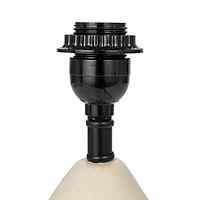 Hello Honey® 16.5" White Volcano Finish Ceramic Table Lamp