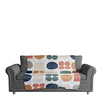 Retro Shapes 50" x 60" Coral Fleece Blanket