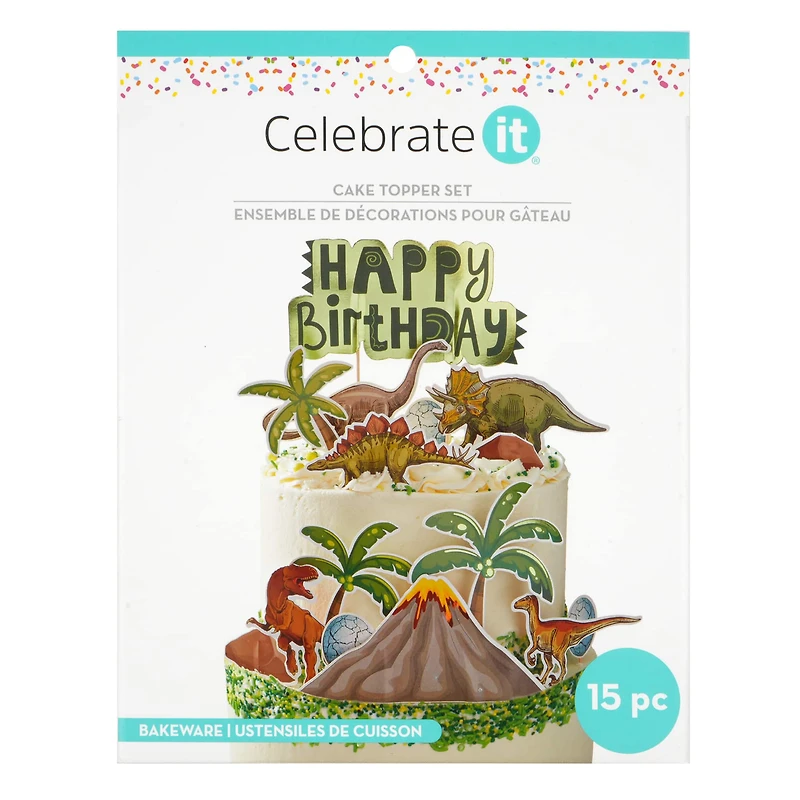 Dinosaur Birthday Cake Topper Set by Celebrate It®