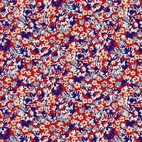 Fabric Editions Red Annabell Floral Cotton Fabric