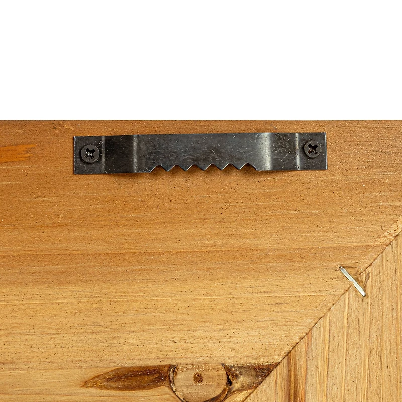 Hello Honey® 26" Natural Rectangle Wall Mirror with Rattan Detail