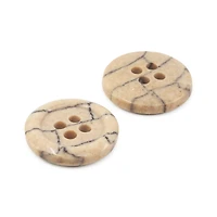 Dritz® 18mm Beige-Camel Recycled Polyester Round Button, 9ct.